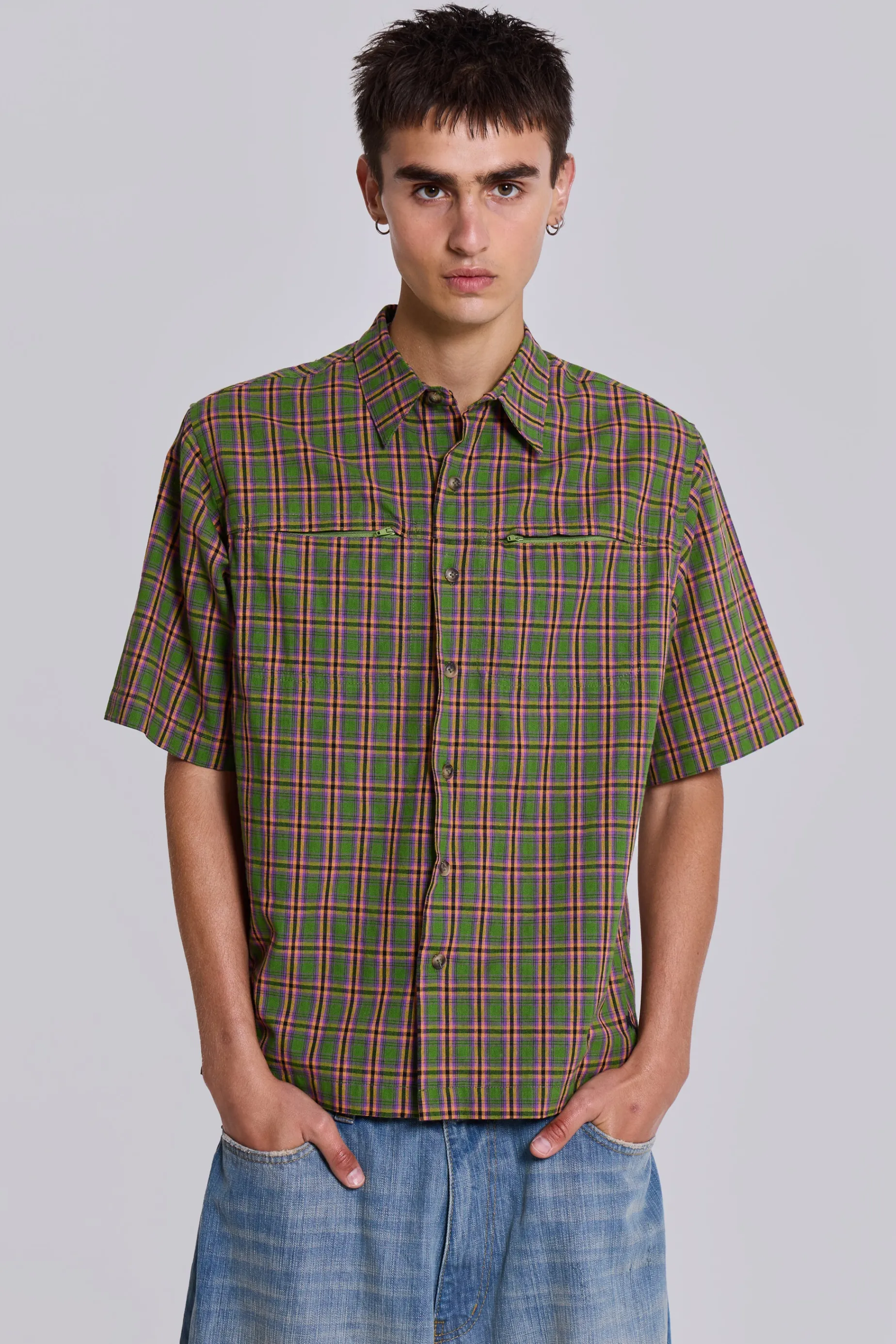 Jaded London Acid Short Sleeve Shirt- Shirts | Tops