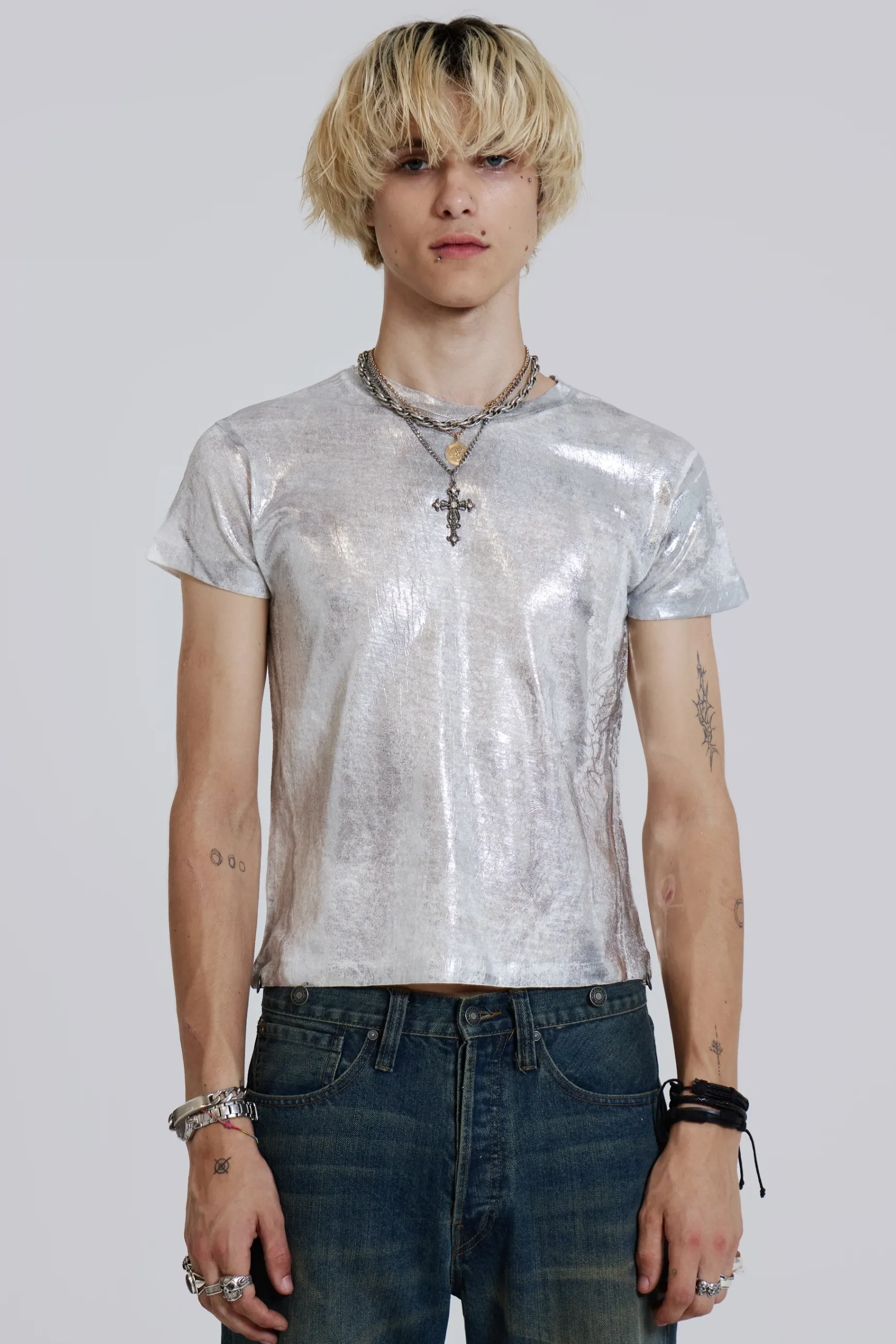 Jaded London Alloy Tee- T-shirts & Vests | Tops