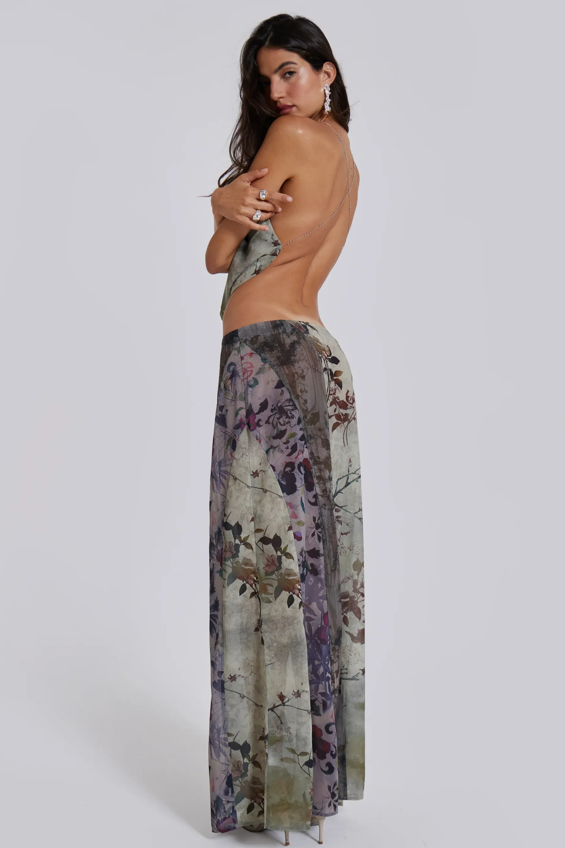 Jaded London Asteria Panelled Maxi Skirt-Women Maxi Skirts