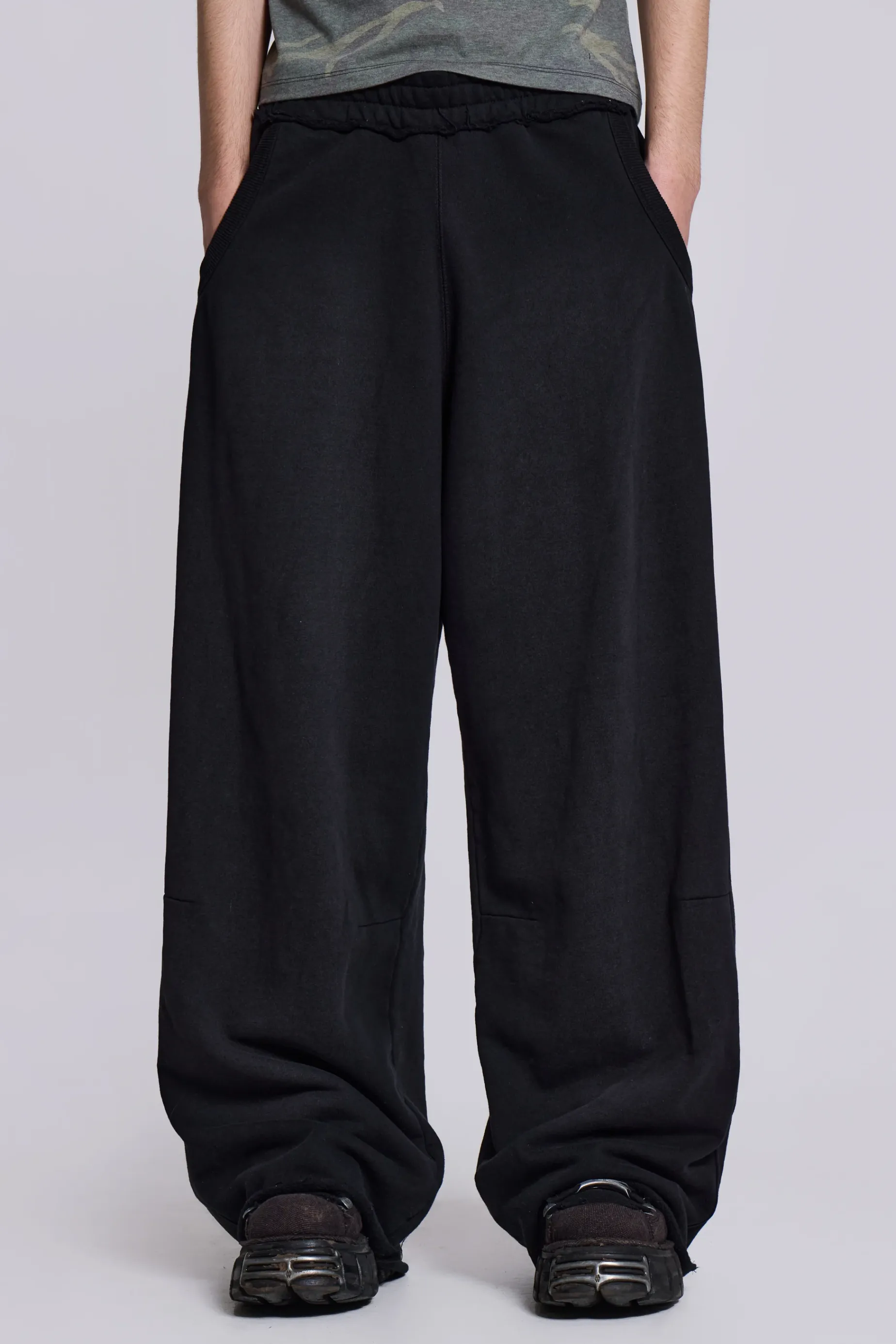 Jaded London Black Baggy Monster Joggers- Joggers & Sweatpants | Baggy Joggers & Sweatpants