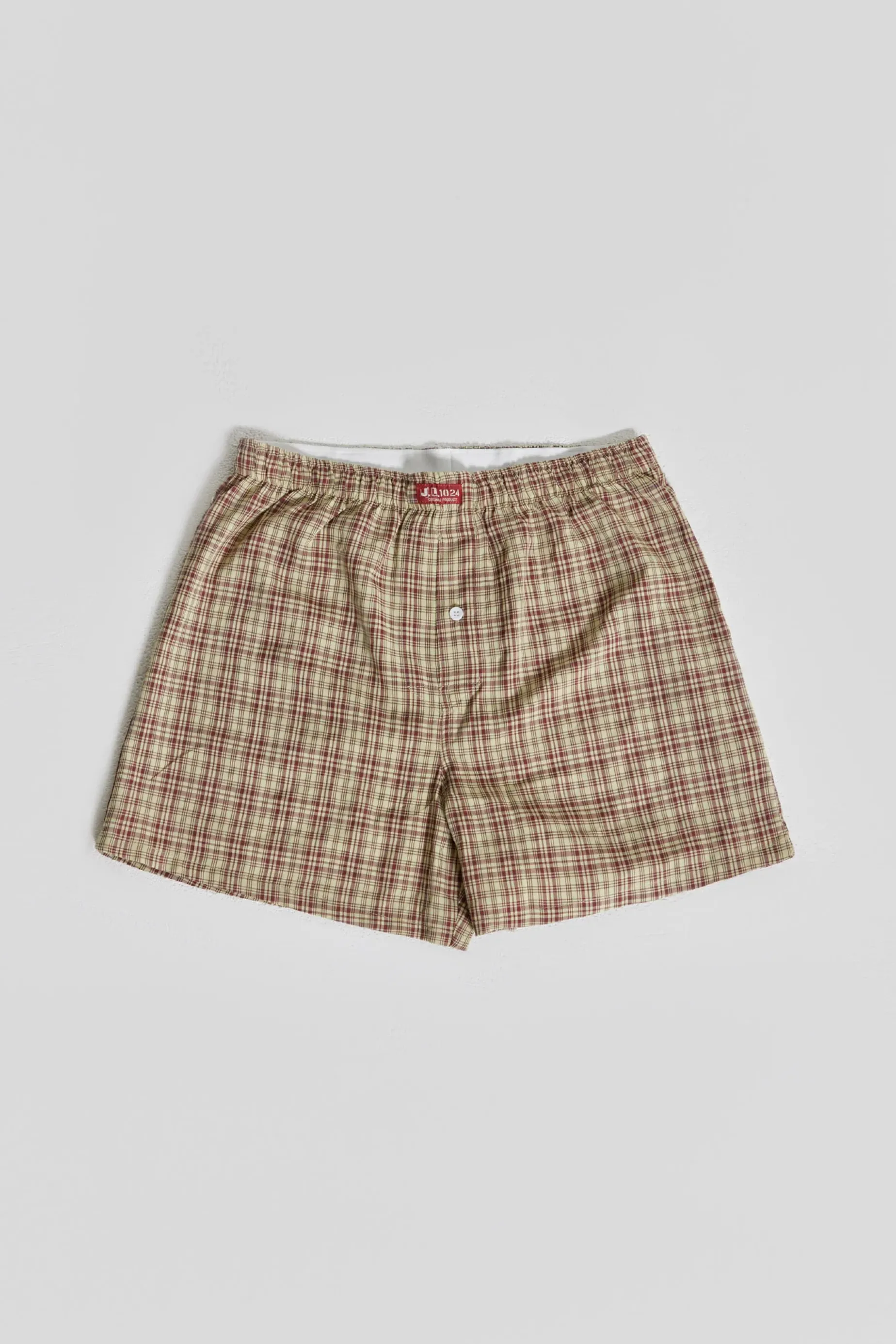 Jaded London Brown Check Boxer- Jorts & Shorts