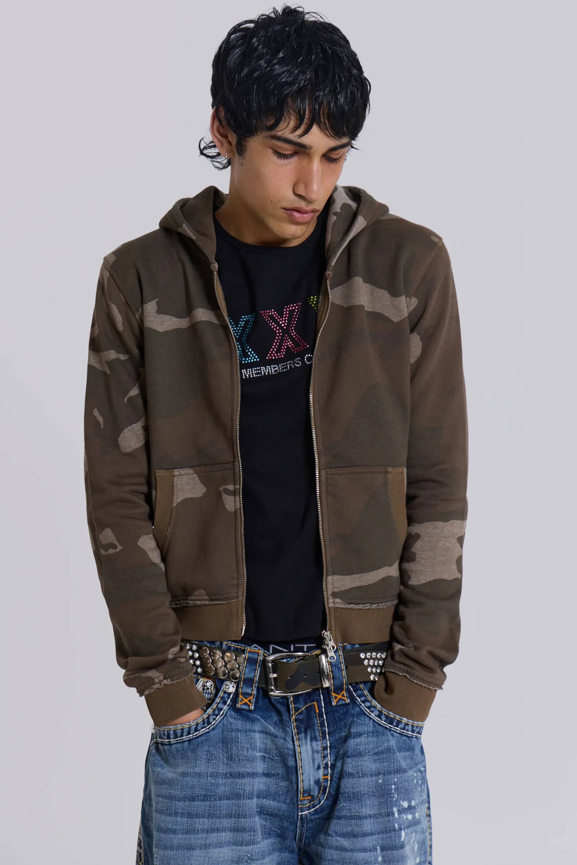 Jaded London Camo Mini Monster Hoodie- Hoodies & Sweatshirts | Hoodies & Sweatshirts