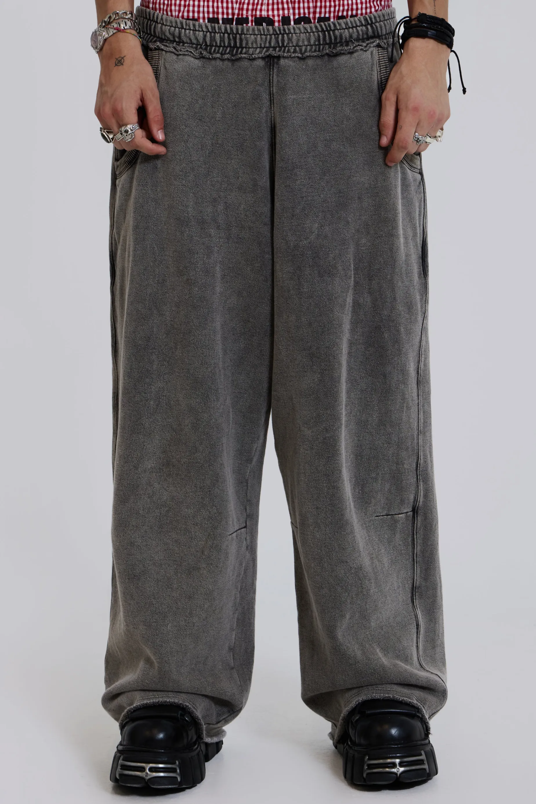 Jaded London Chrome Wash Baggy Monster Joggers- Joggers & Sweatpants | Baggy Joggers & Sweatpants