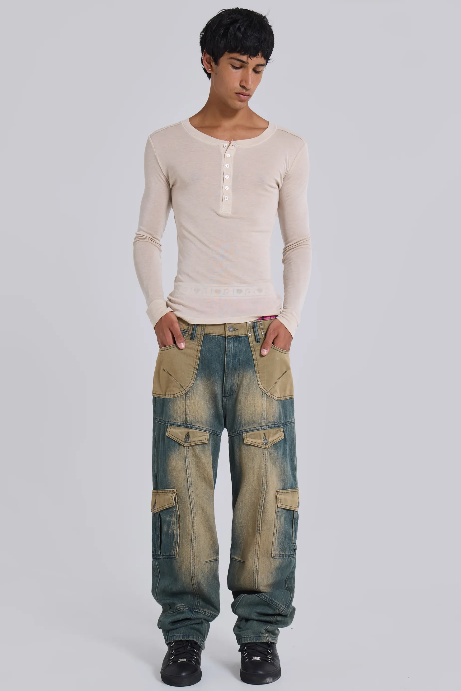 Jaded London '07 Contrast Cargo Jeans- Slim/straight Jeans