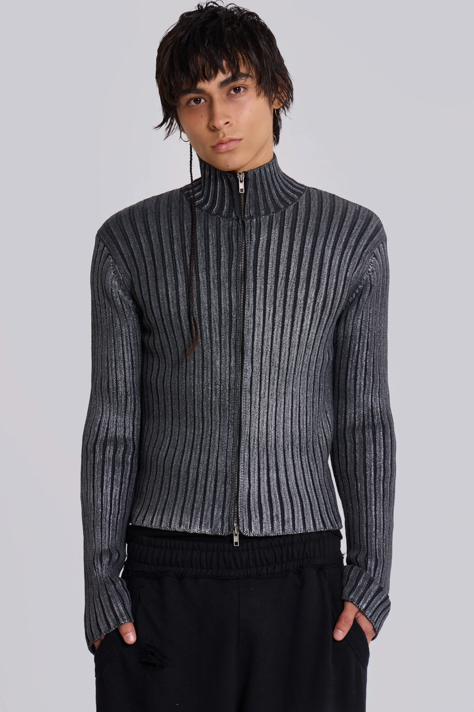 Jaded London Foil Lucid Knit- Knitwear | Knitwear