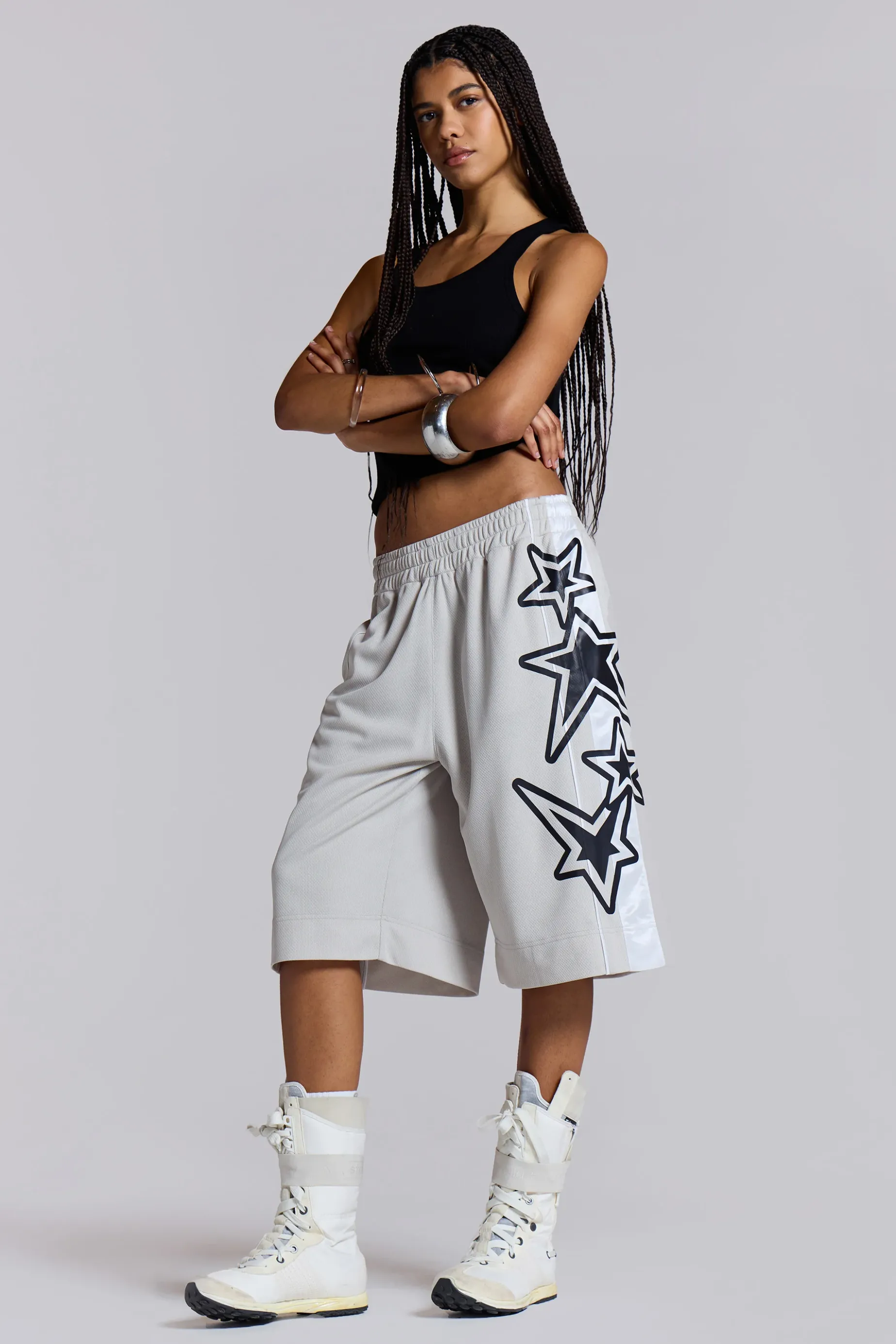 Jaded London Galaxy Basketball Shorts-Women Shorts & Jorts | Shorts & Jorts