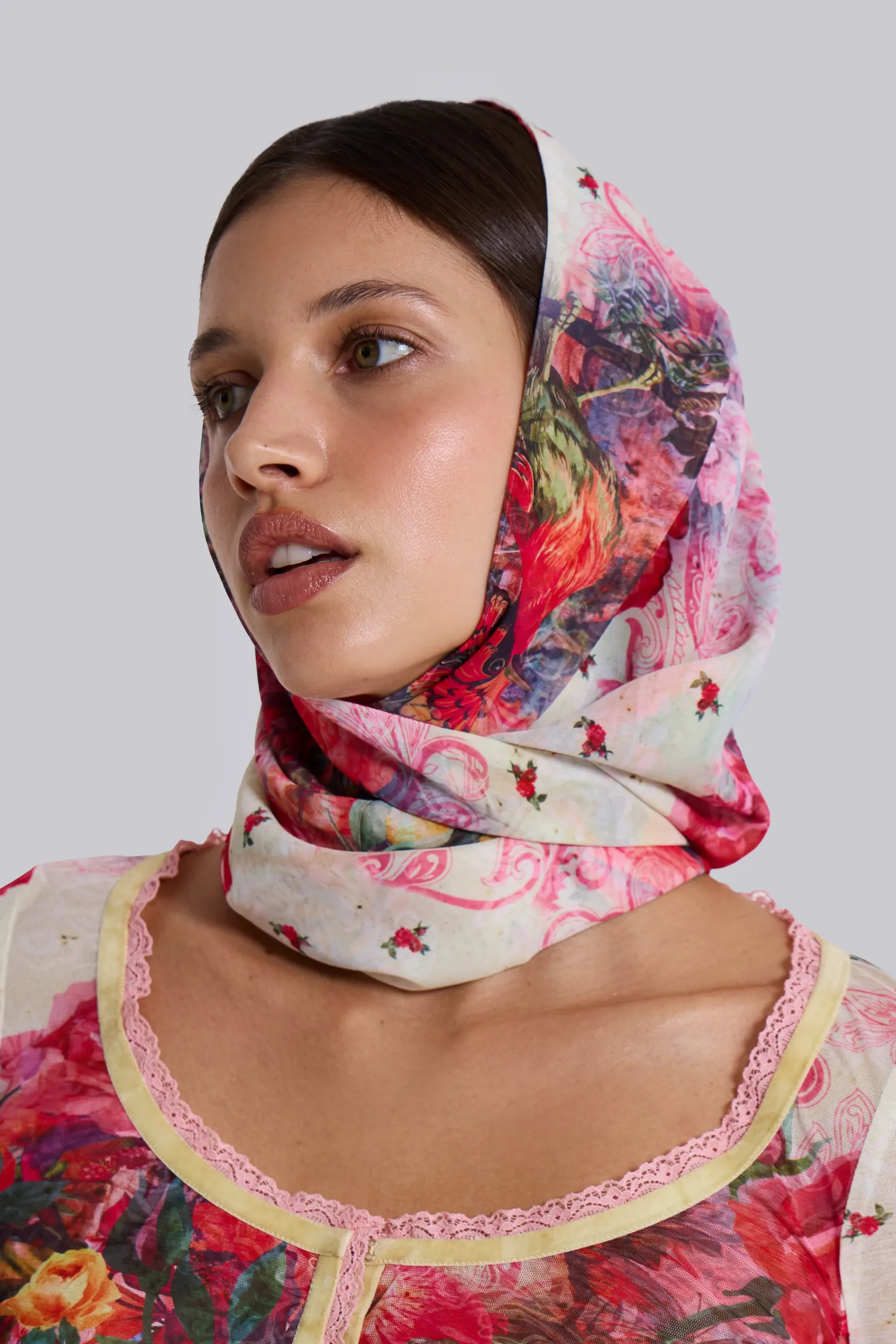 Jaded London Giara Chiffon Headscarf-Women Accessories