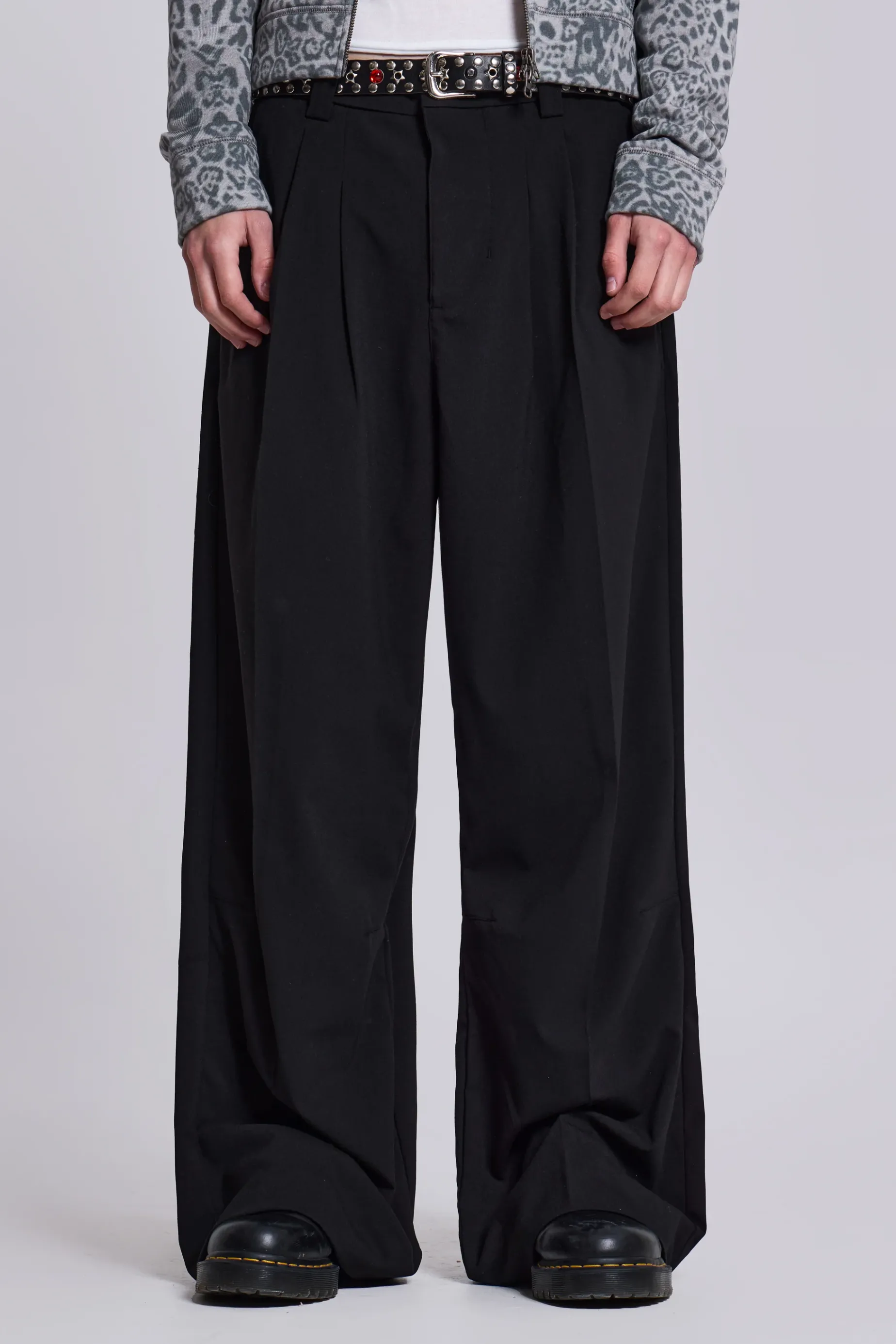 Jaded London Goliath Black Suit Pants- Suit Trousers | Suit Trousers