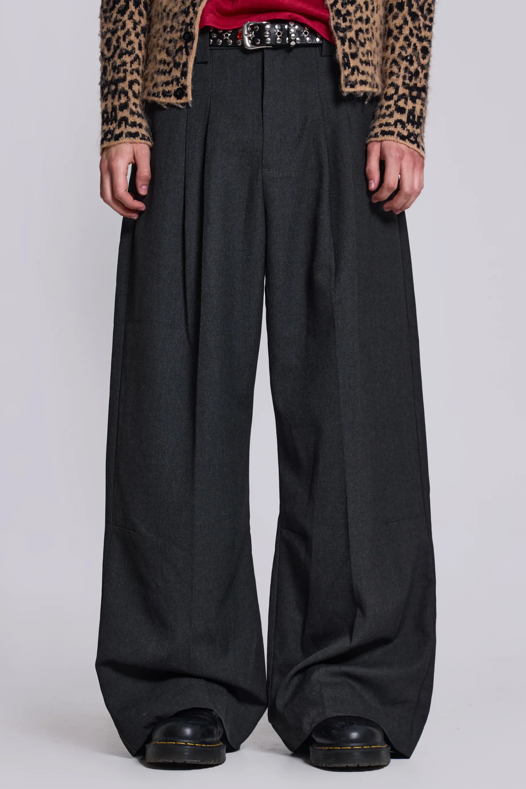 Jaded London Goliath Charcoal Suit Pants- Suit Trousers | Suit Trousers