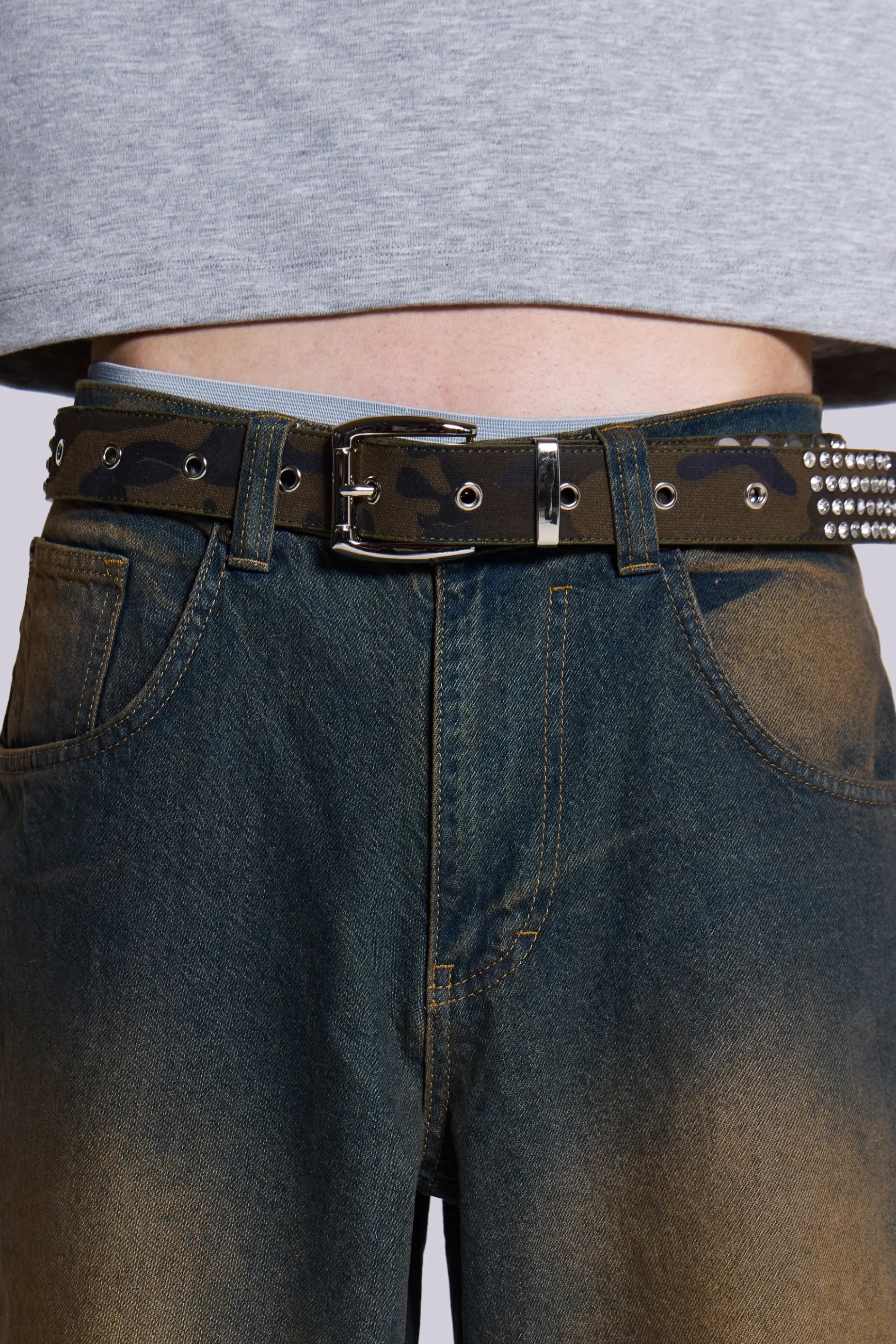 Jaded London Ice Camo Belt- Accessories