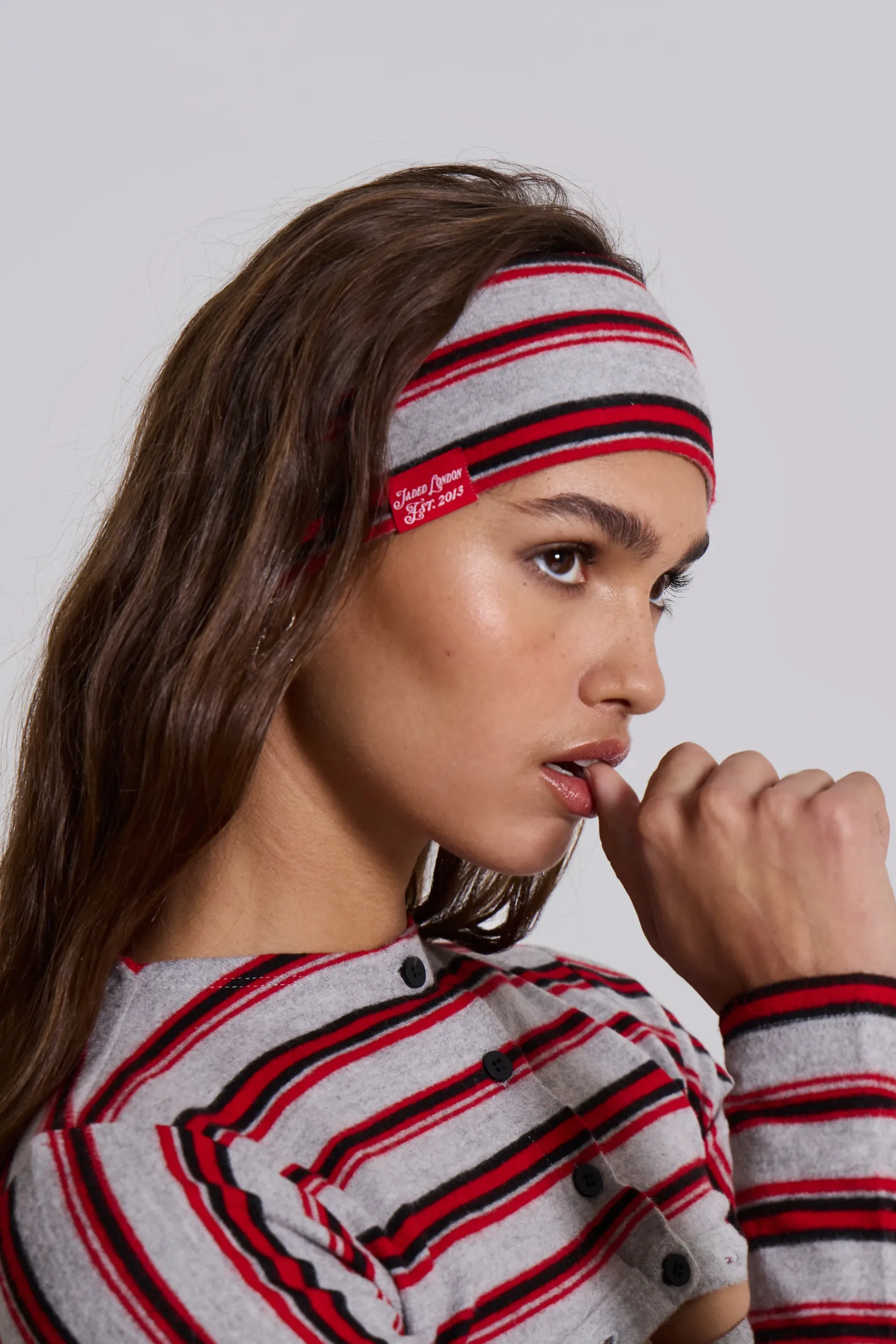 Jaded London Isla Stripe Headband-Women Accessories