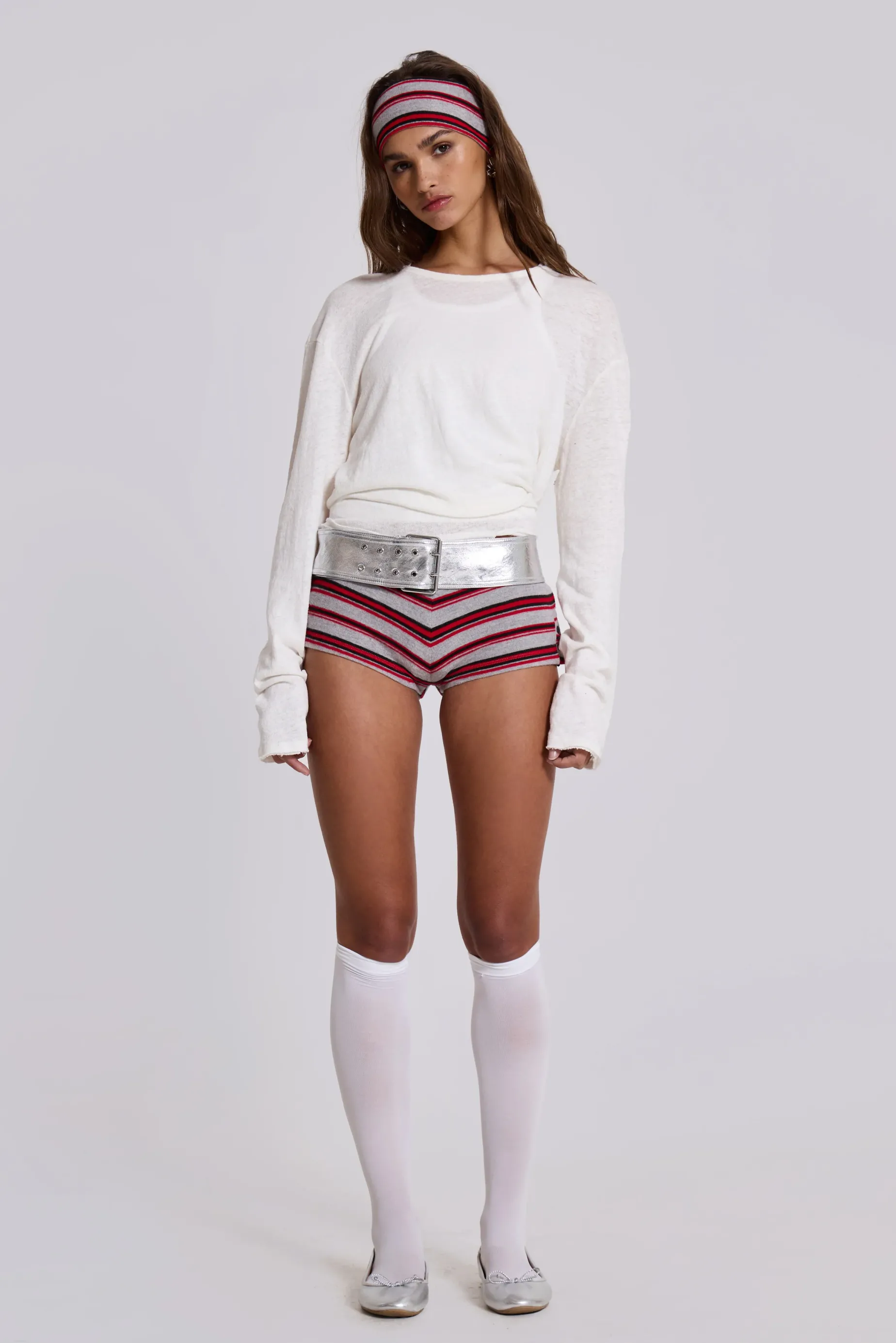 Jaded London Isla Stripe Mini Shorts-Women Shorts & Jorts | Shorts & Jorts