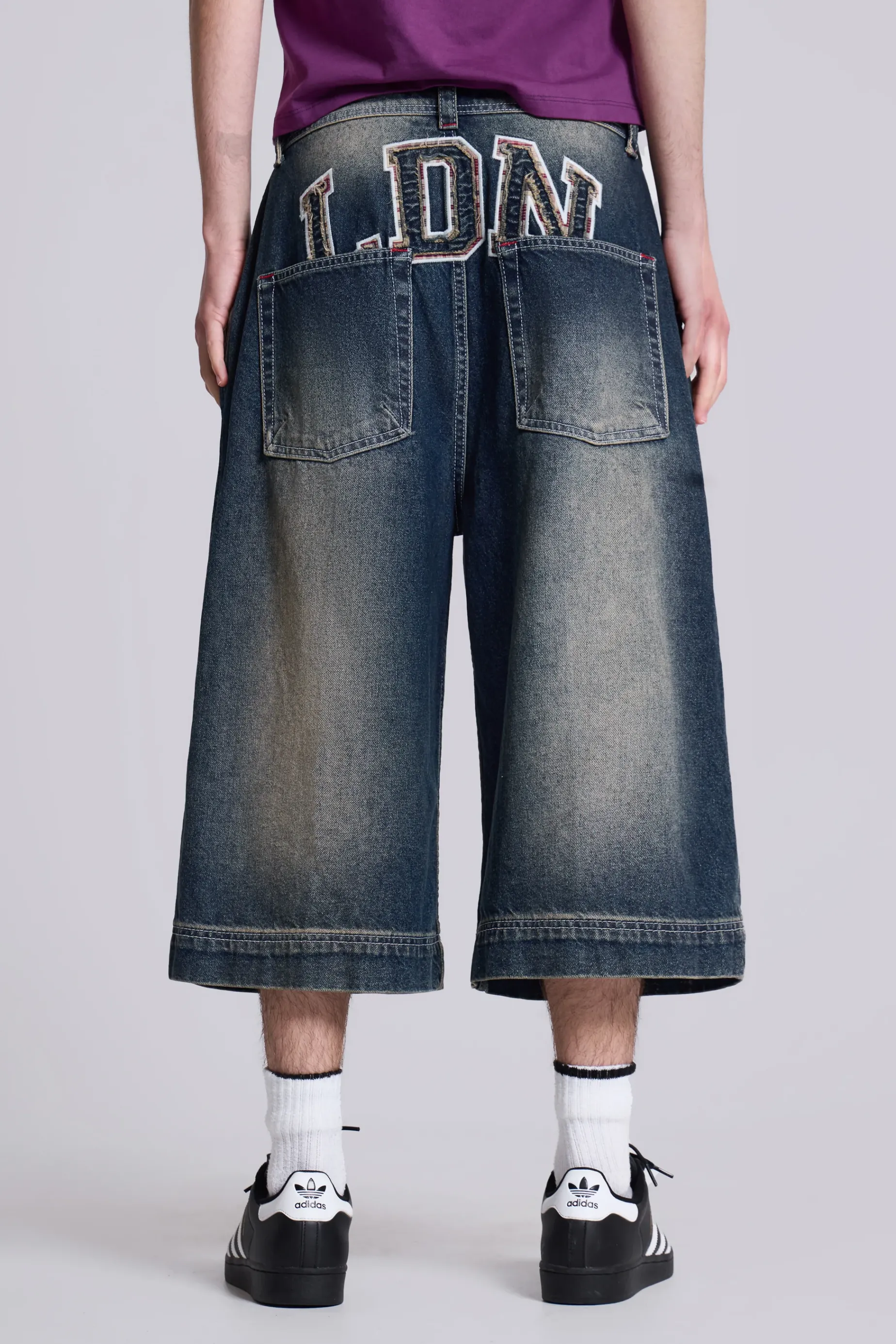 Jaded London LDN Denim Jorts- Jorts & Shorts