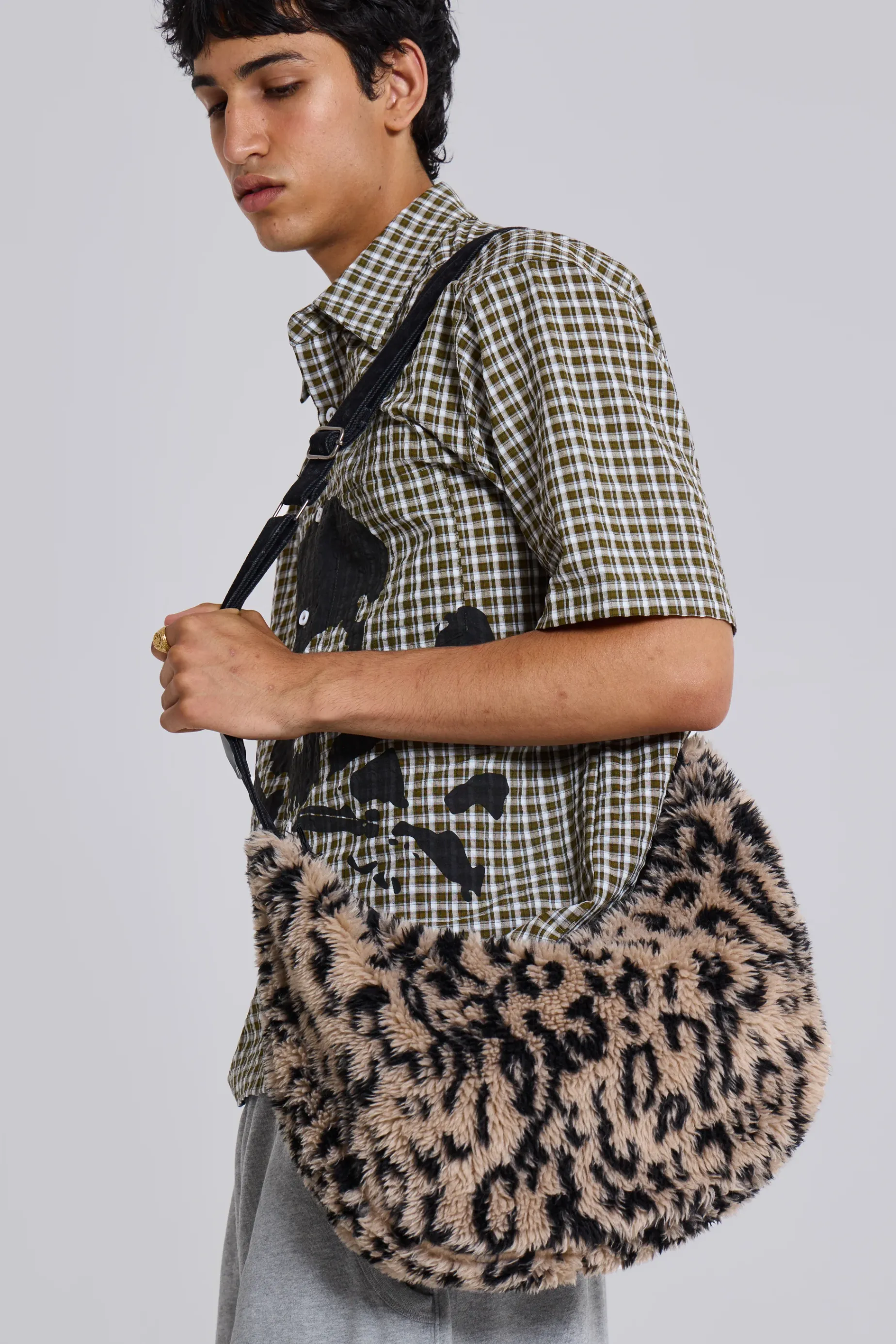 Jaded London Leopard Sling Bag- Accessories