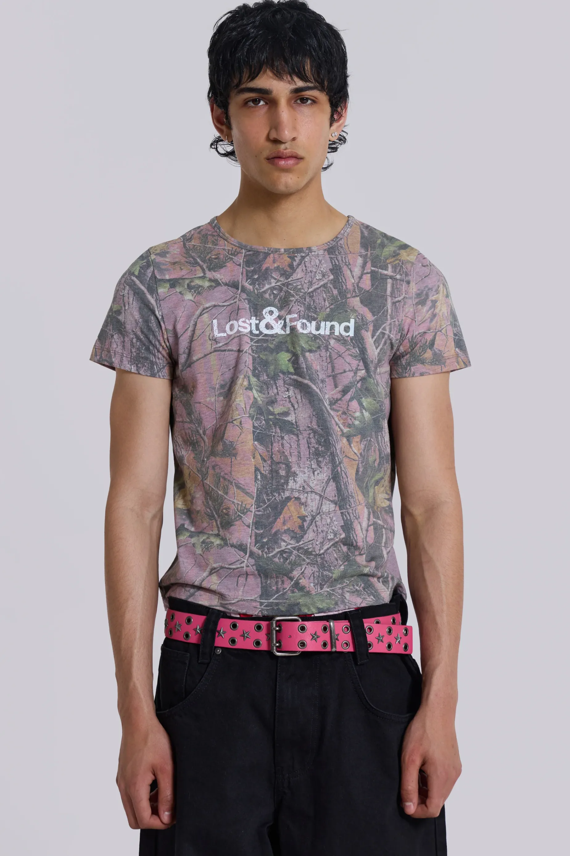 Jaded London Lost & Found Camo Tee- T-shirts & Vests | Tops