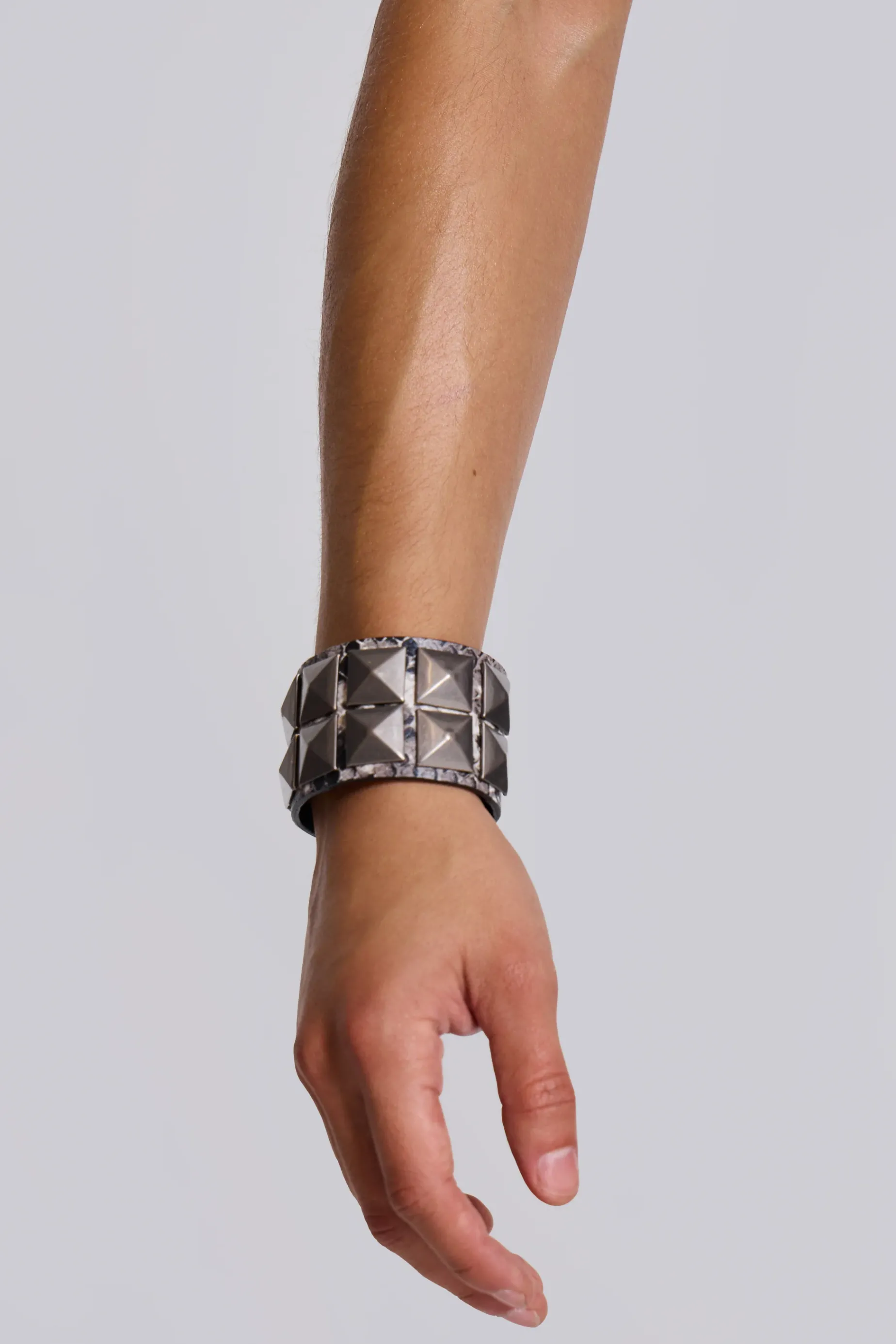 Jaded London Mamba Studded Cuff Bracelet- Accessories