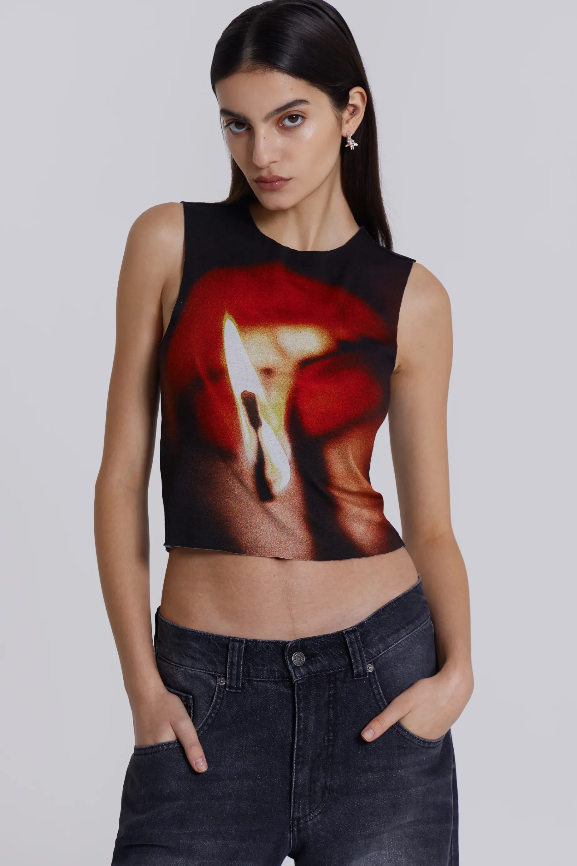 Jaded London Motion Slinky Tank Top-Women Crop Tops