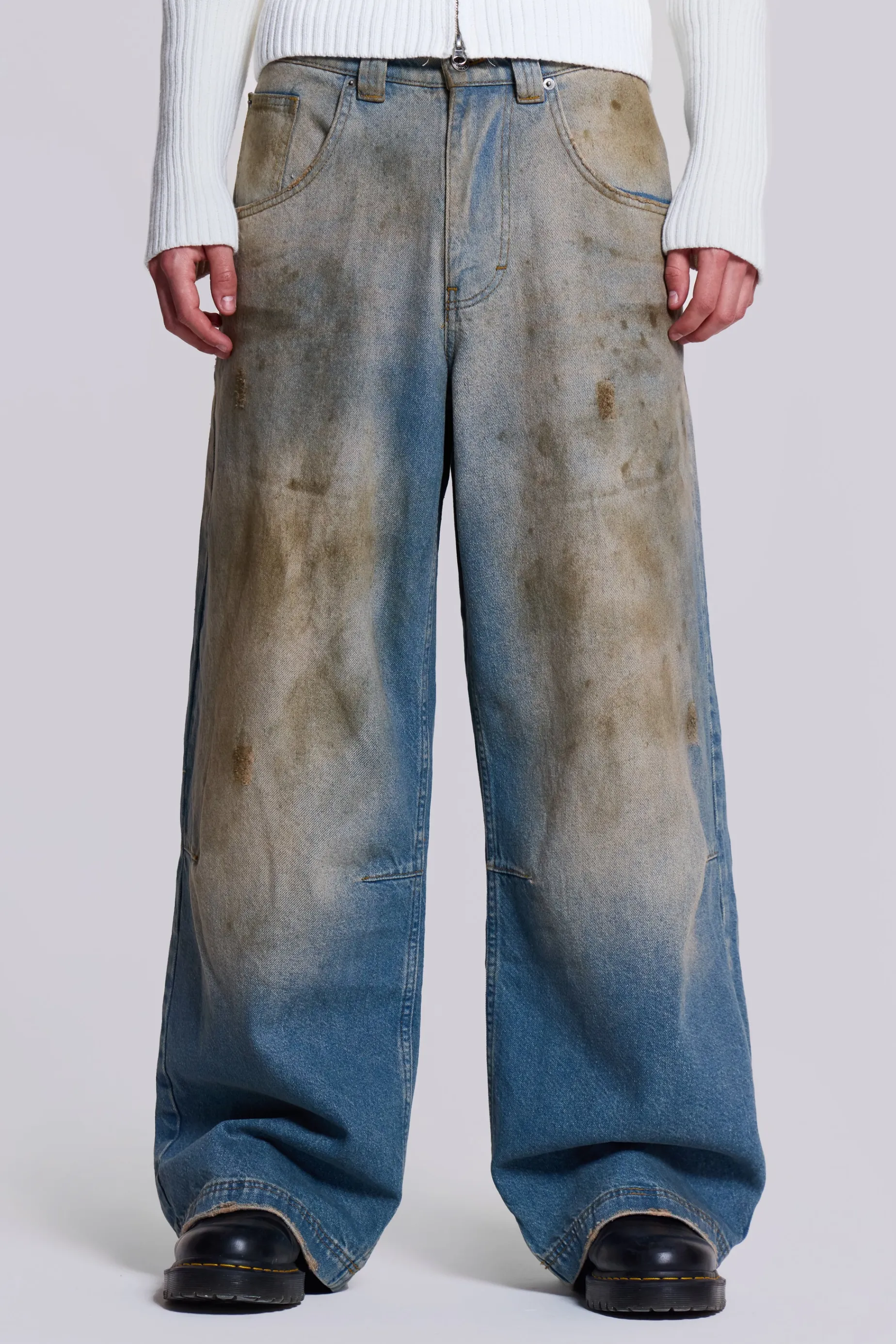 Jaded London Mud Wash Colossus Jeans- Baggy Jeans | Colossus Jeans