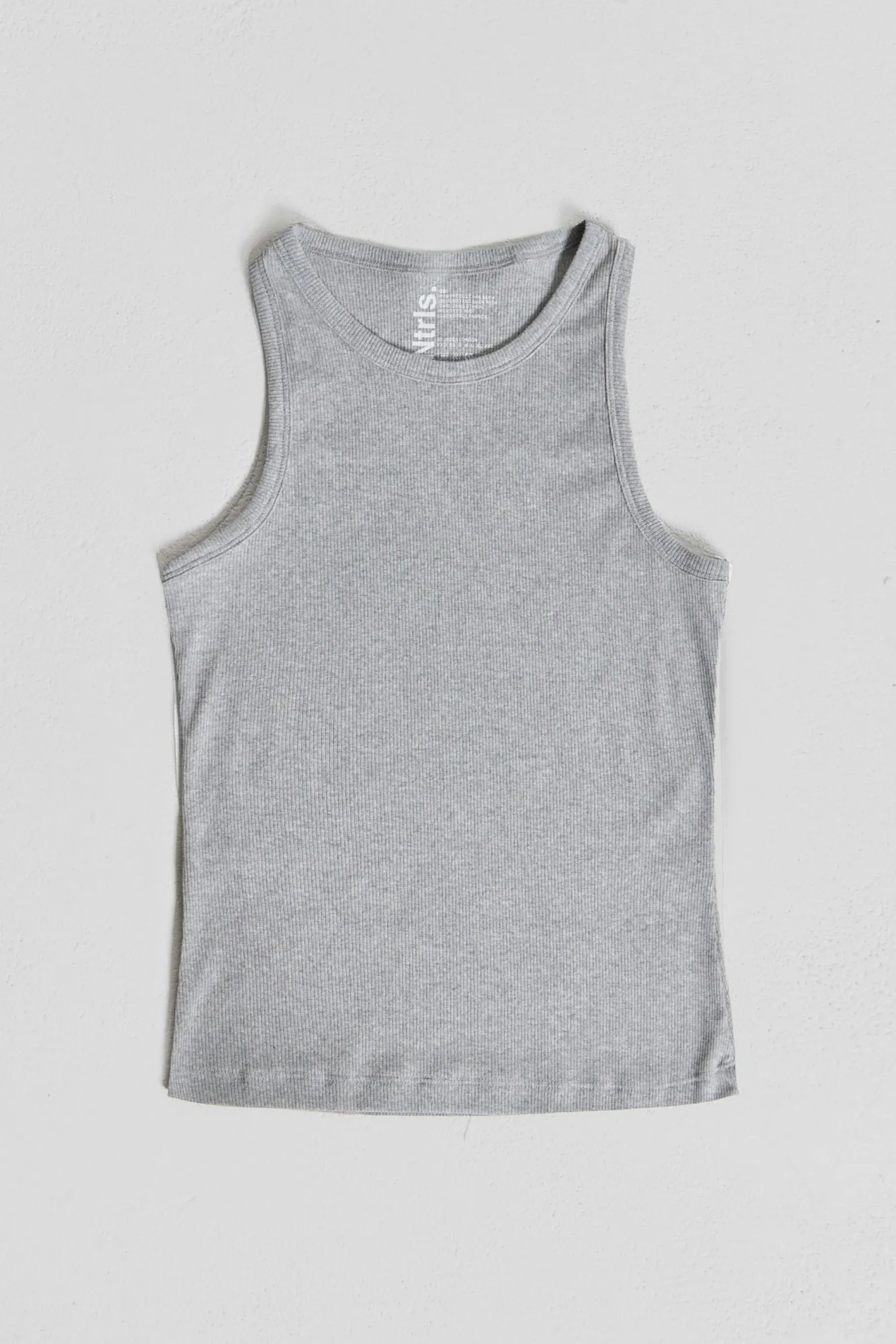 Jaded London NTRLS Grey Rib Vest- Tops