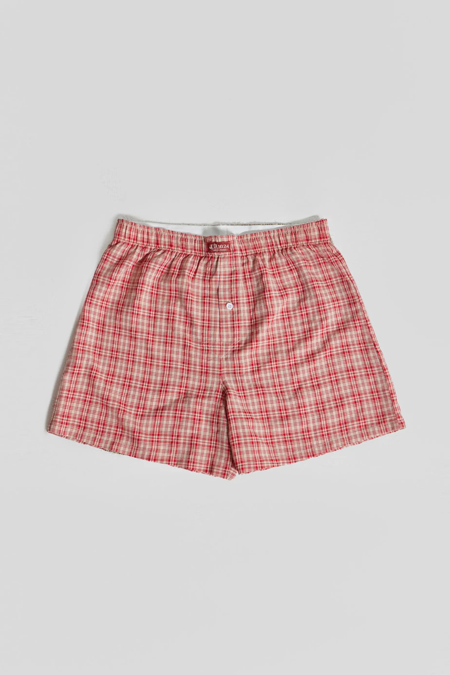 Jaded London Red Check Boxer- Jorts & Shorts