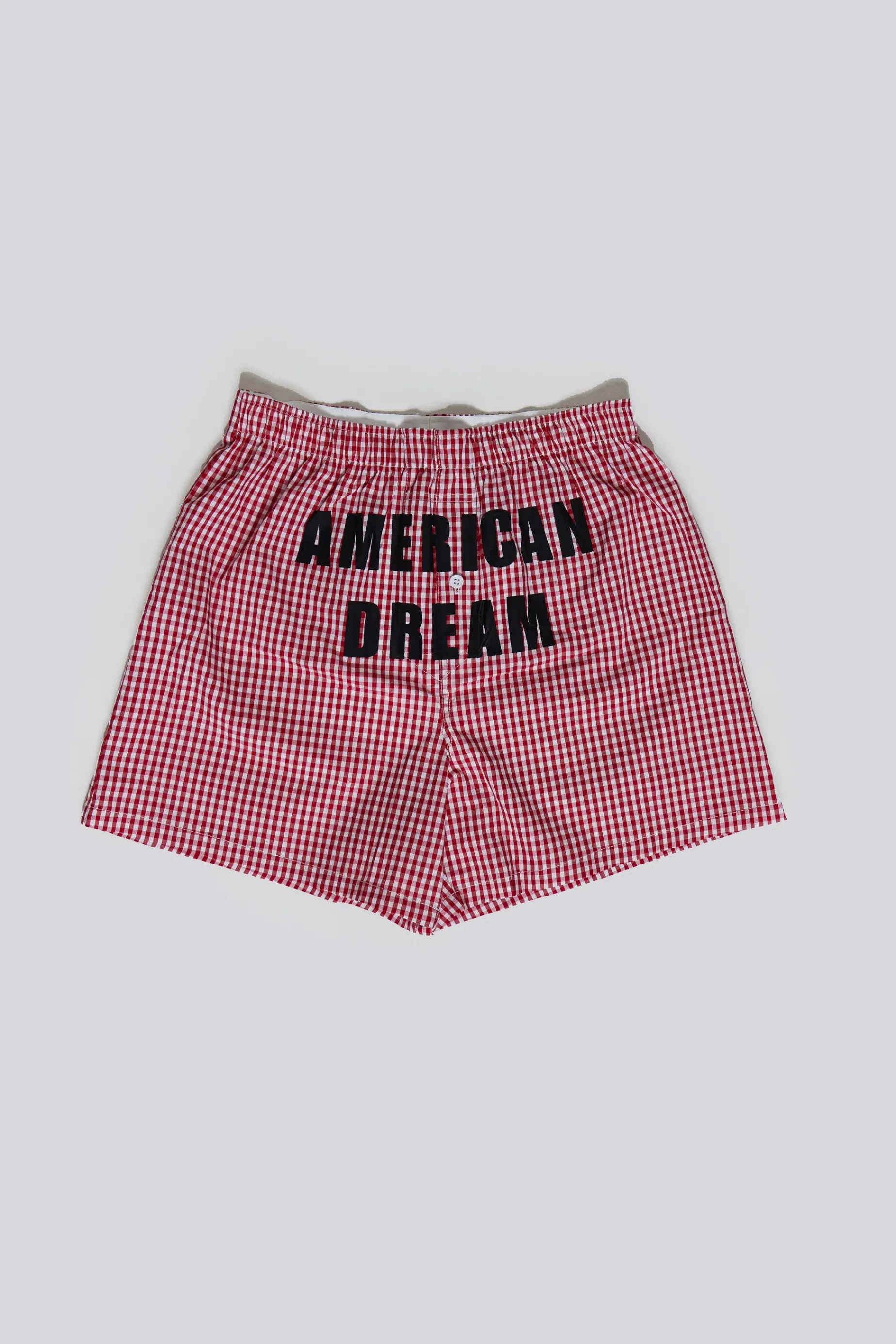 Jaded London Red Gingham Printed Boxer- Accessories | Jorts & Shorts