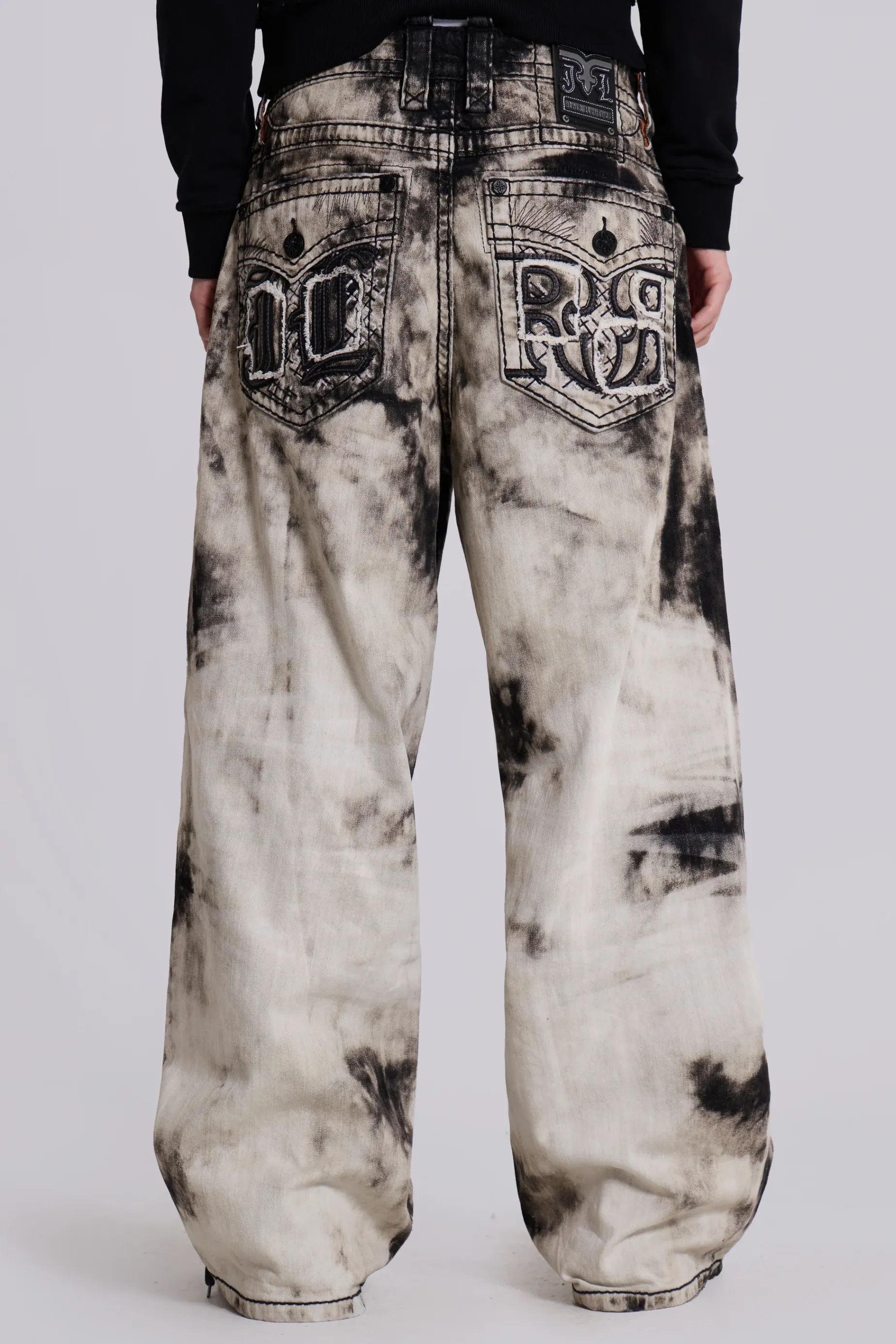 Jaded London Rock Revival Sirus Colossus Jeans- Baggy Jeans | Colossus Jeans