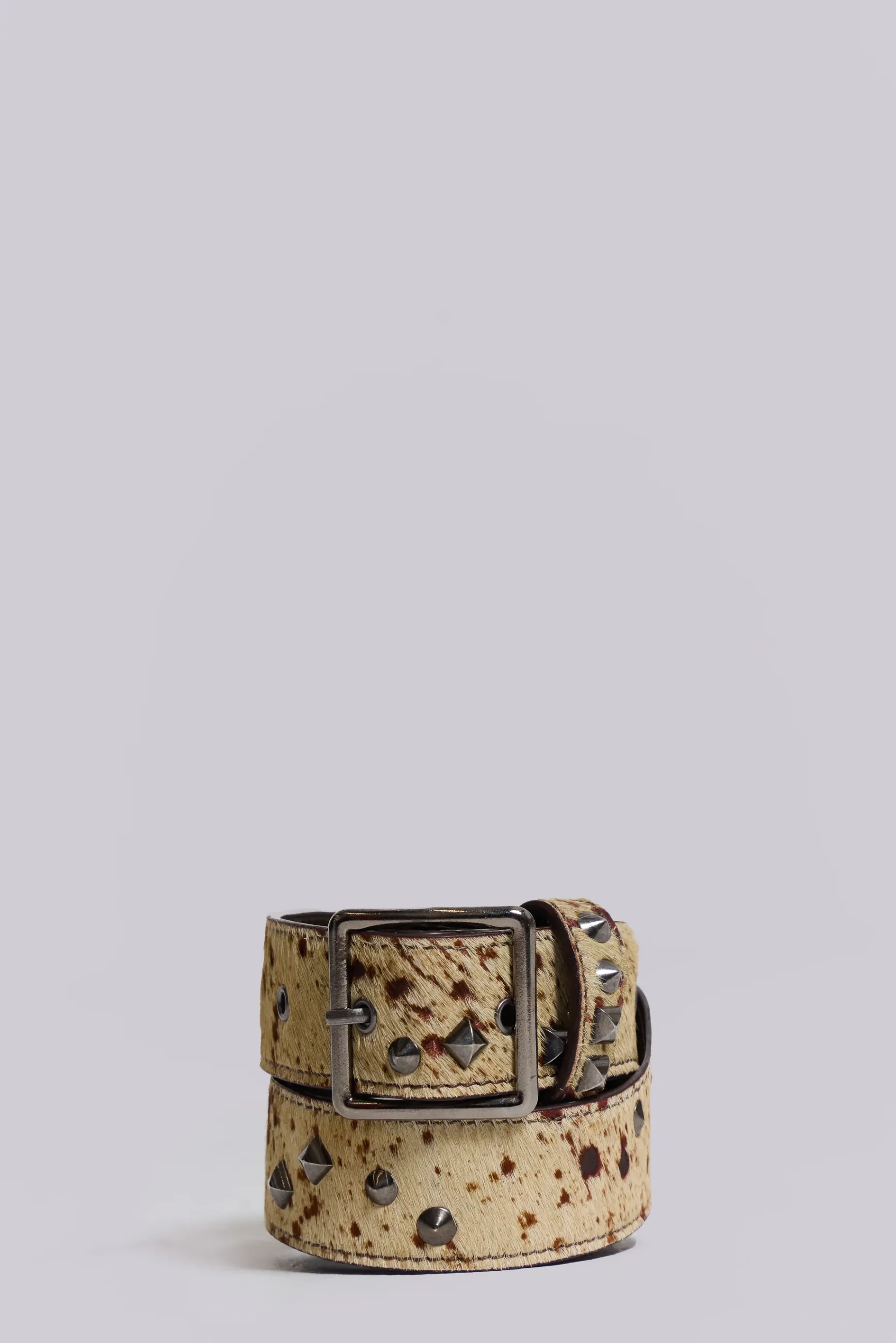 Jaded London Rodeo Cow 100% Leather Belt- Accessories