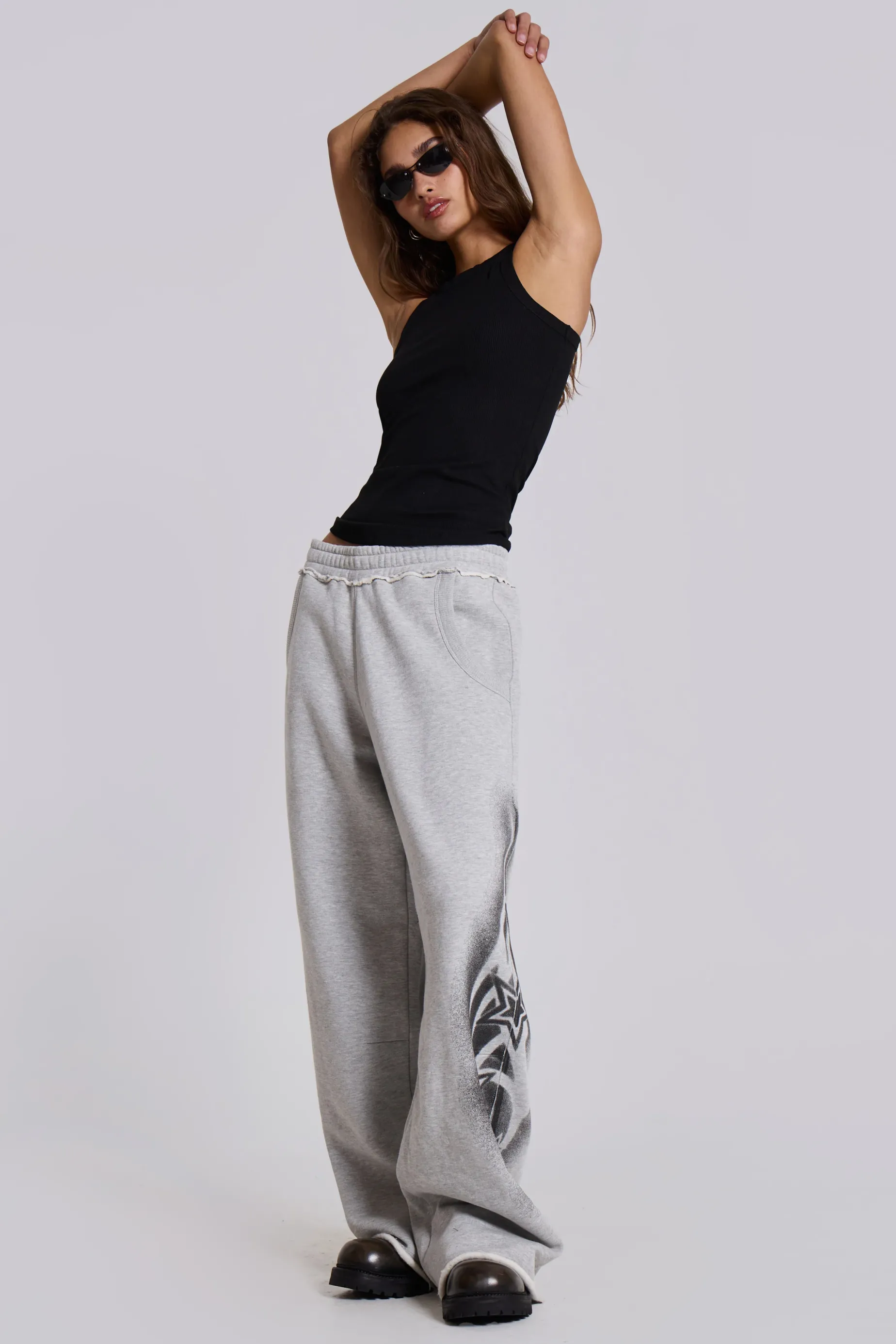 Jaded London Shooting Star Baggy Monster Joggers-Women Baggy Joggers & Sweatpants | Joggers & Sweatpants