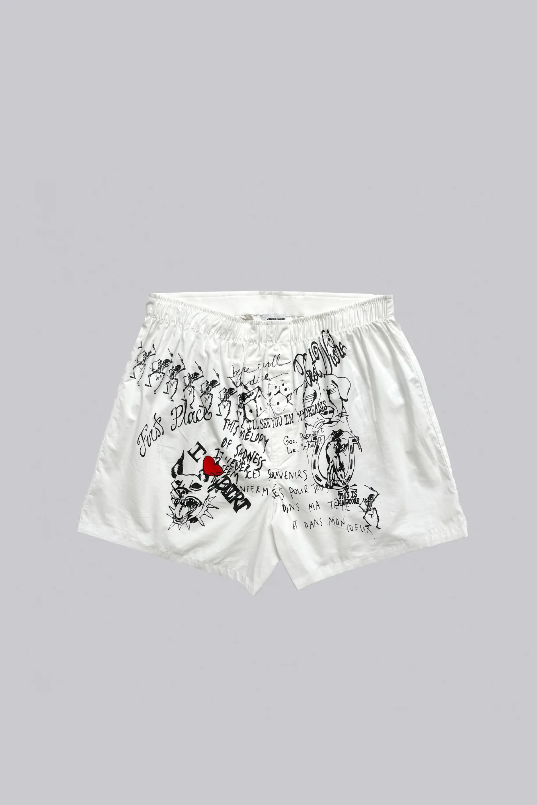 Jaded London Sketch Boxers- Accessories | Jorts & Shorts