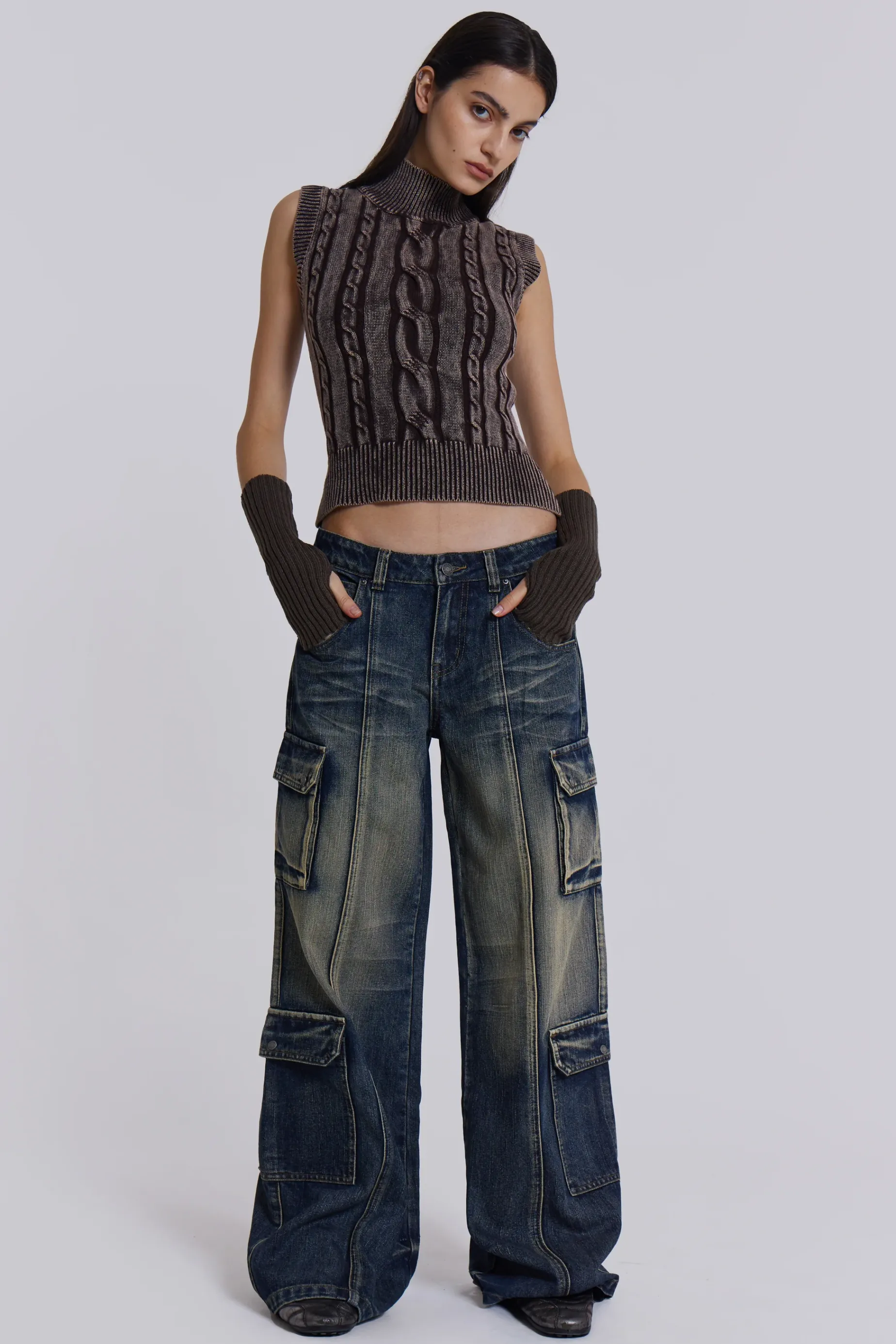 Jaded London Tundra Cargo Jeans-Women Baggy Jeans | Jeans