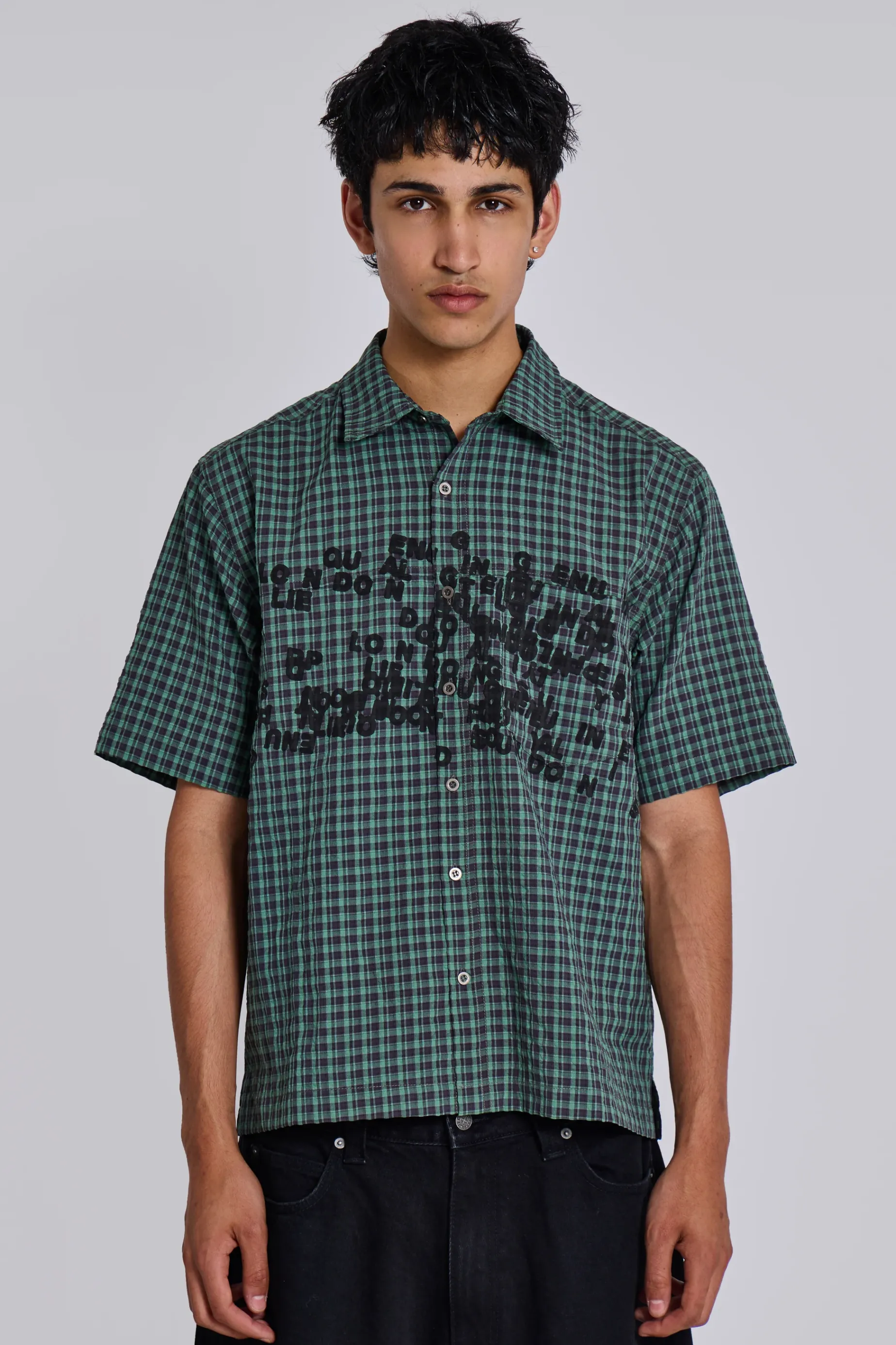 Jaded London Typo Shirt- Shirts | Tops