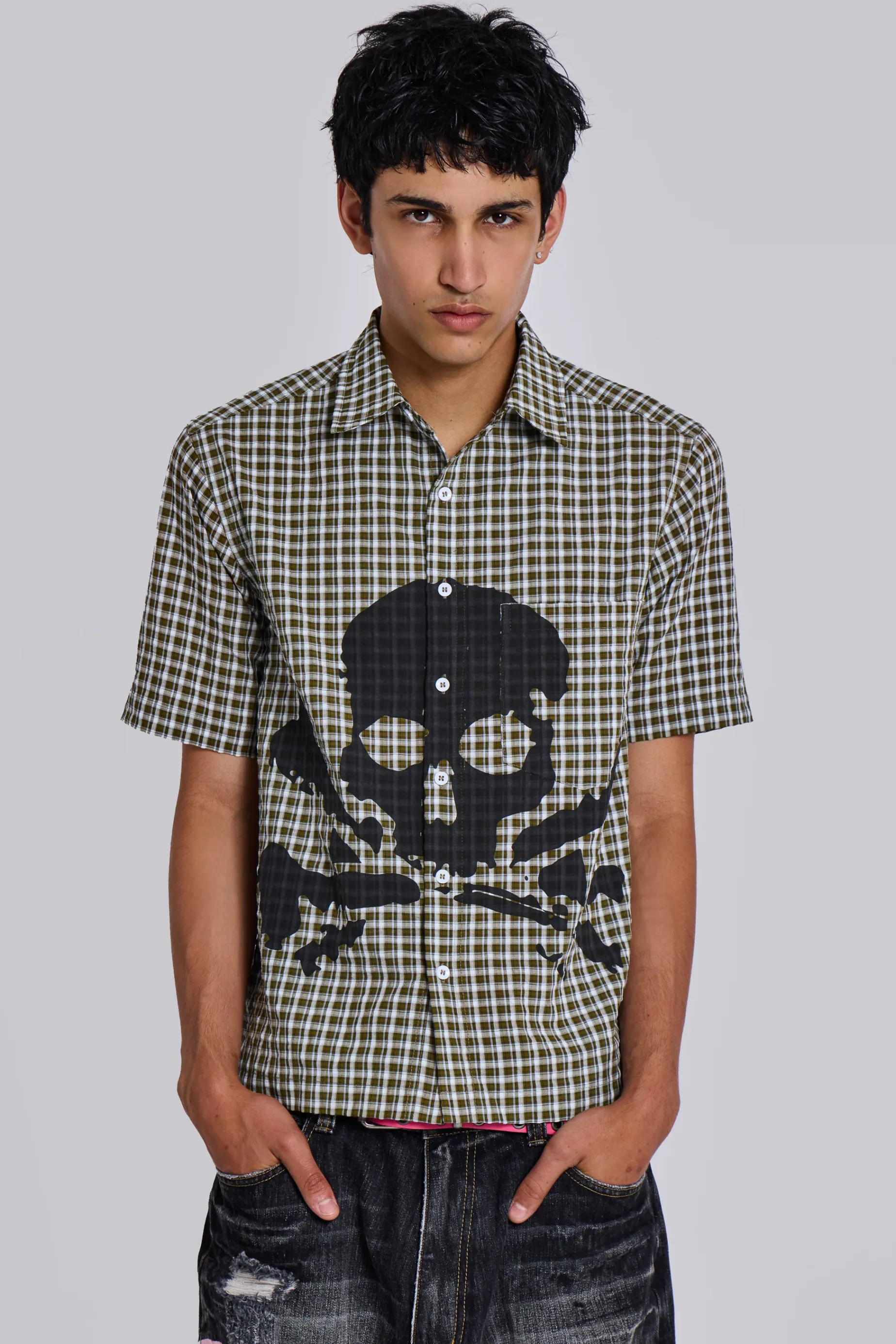 Jaded London Wasted Check Shirt- Shirts | Tops