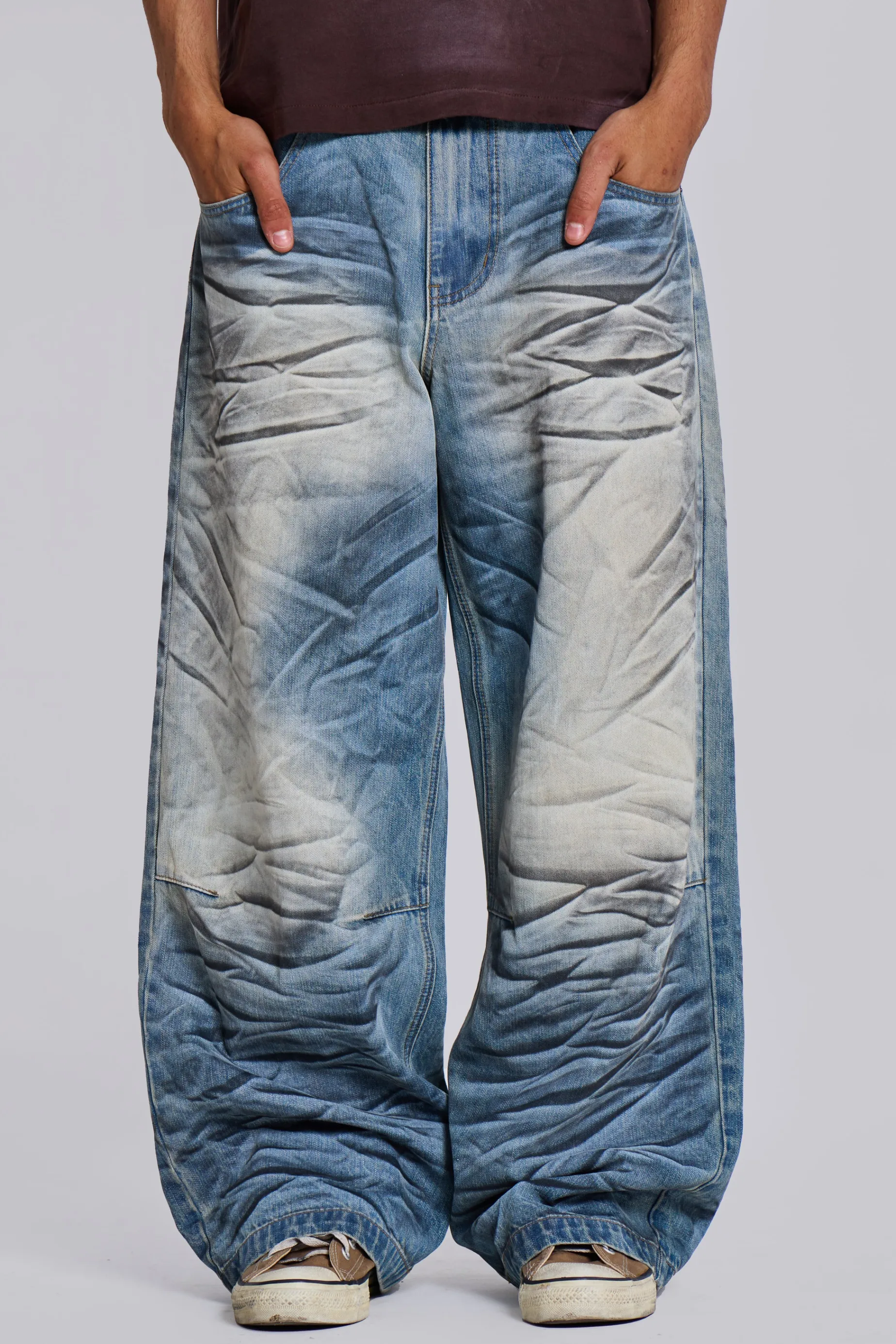 Jaded London Whisker Colossus Jeans- Baggy Jeans | Colossus Jeans